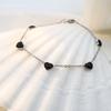 Accessories Simple Versatile Zircon Titanium Steel Jewelry Women'S Fresh And Sweet Color Zircon Love Bracelet