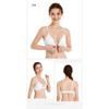 Summer Solid Color Front Button Triangle Bra Cotton Feel No Underwire Bra Breathable Back Women's Bra