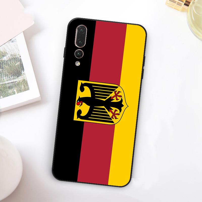 Germany Flag Emblem For Huawei Nova 5T 9 10 SE 7i 8i 11i 12i Y73 Y90 Y70 Y72 Y61 Y91 Y60 P20 P40 P30 Lite Case