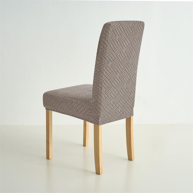 1/4Pcs Jacquard Fabric Dining Chair Covers Stretch Durable Chair Slipcovers Adjustable Removable Seat Protector For Home Wedding