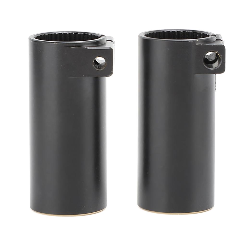 2pcs Rear Axle Sleeve Black Coating Brass Weight Increase Rear Axle Adapter for SCX10 II AR44