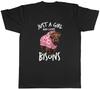 Girl Who Loves Bisons Unisexs TShirt Animal Lover Mammals Tee Gift