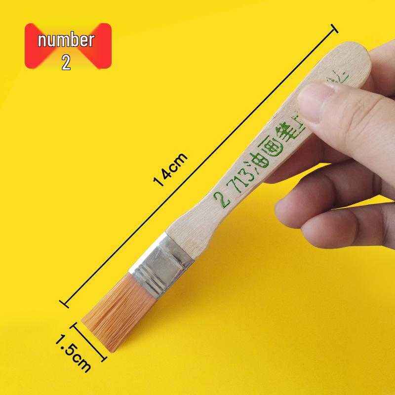 Nylon Bristle Short Handle Brush for Oil & Acrylic Painting - 12 Models for Hand-Painted Walls and Large Areas