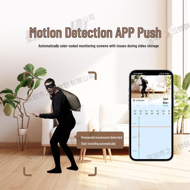 Smart Home WiFi Surveillance Camera with Full-Color Night Vision & Two-Way Audio