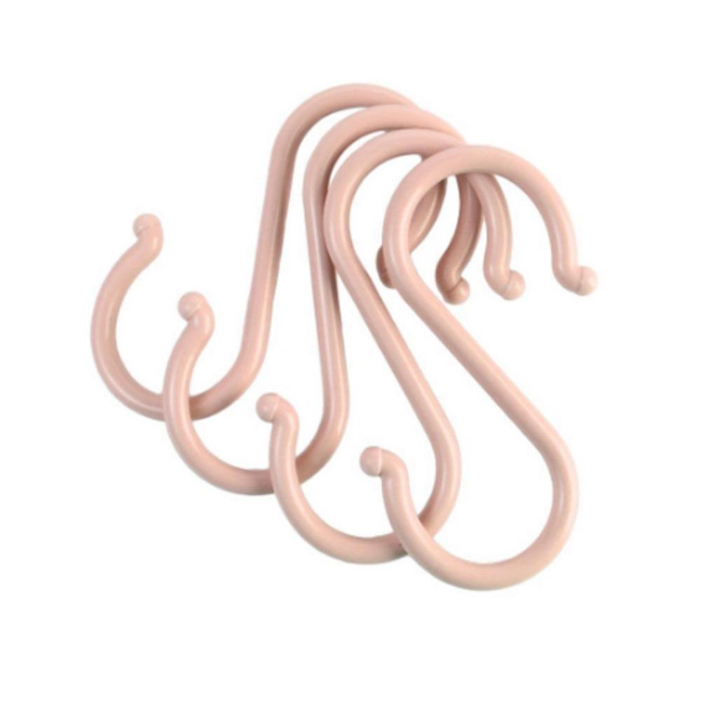 Plastic Scarf Towel Hanging Storage Rack Organizer S-Shaped Hook Key Holder Clothes Hanger