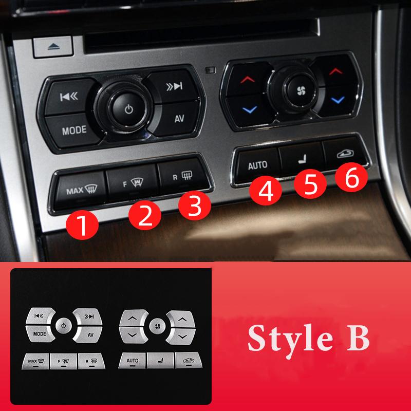 For Jaguar XF XJ 2010-2019 Car Modification Interior Central Control Shift Panel Button Decoration Sticker Car Accessories
