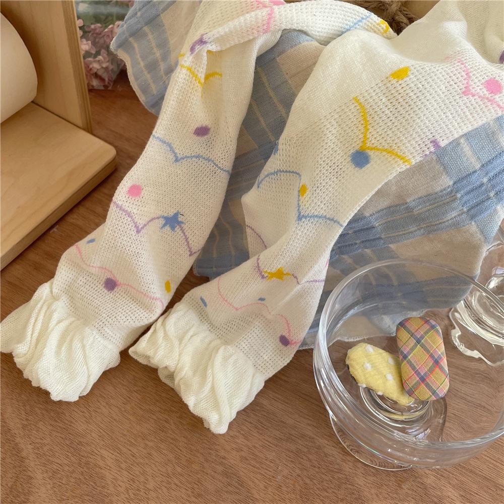 Women's Summer Thin New Color Bubble Dopamine Tube Pile Socks