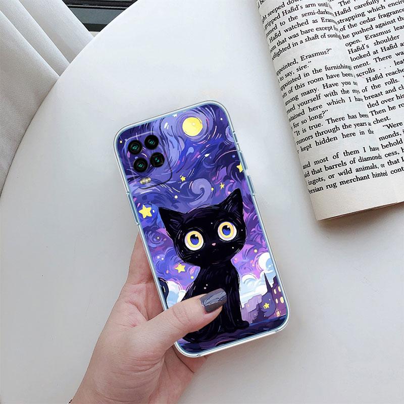 Cat Kitten Meow Transparent Phone Case for Motorola Moto Edge Plus G200 G23 E13 E15 E20 E30 G62 G71 G72 G75 G24 G15 Power