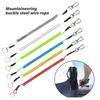 4Pcs Fishing Lanyards with Carabiner Fishing Coiled Lanyards Fishing Tool Retractables Safe Rope for Plier Boatings