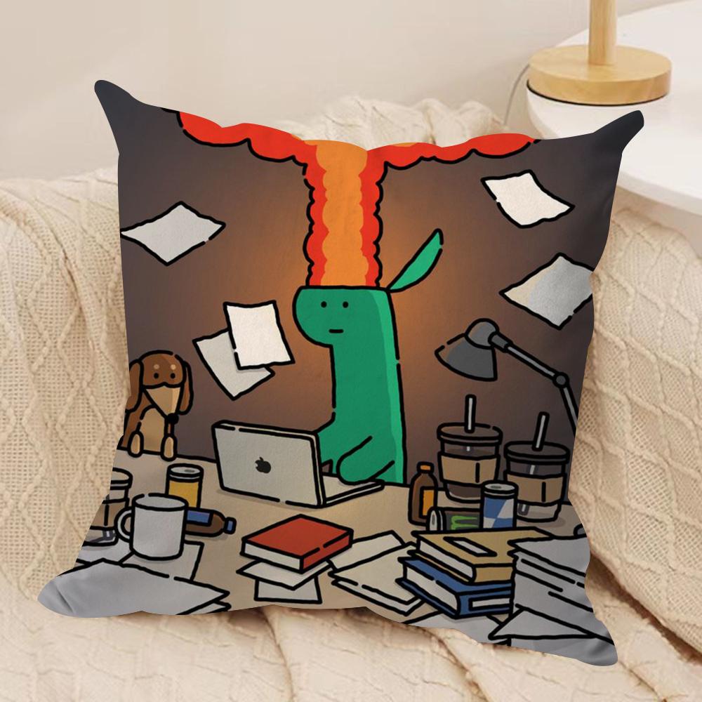 

Cartoon Art JJoguman Cushion Cover Soft Plush Throw Pillow Cover DoubleSided Printed Cushion Case Cozy Sofa Home Decor 30x30cm