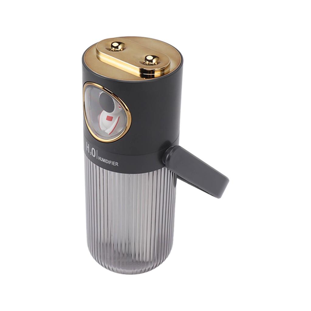 Humidifiers Negative Ion Double Spray Gray Low Noise 380ml Portable Multiple Way Power Supply for