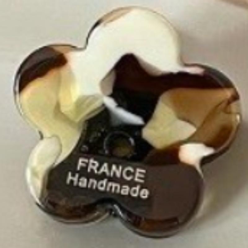 French-style Acetate Small Flower Hair Clip for Women Cute Korean Half-ponytail Hair Clip Mini Simple Bang Clip Retro Hair Clip