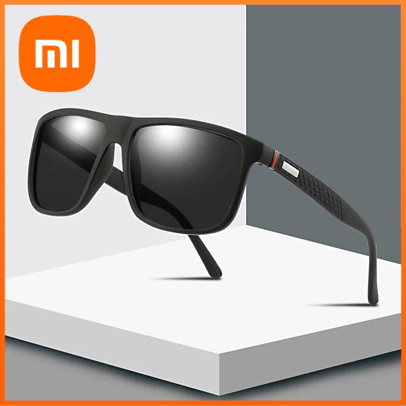 Xiaomi Óculos de Sol Quadrados Polarizados Vintage da Moda Masculino Feminino Marca de Luxo Designer Óculos de Sol Masculinos Condução Pesca Proteção UV400 Óculos Homem