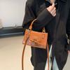 Chic Love Heart Handheld Small Square Bag For Women In Elegant Black White And Red For Fall Winter