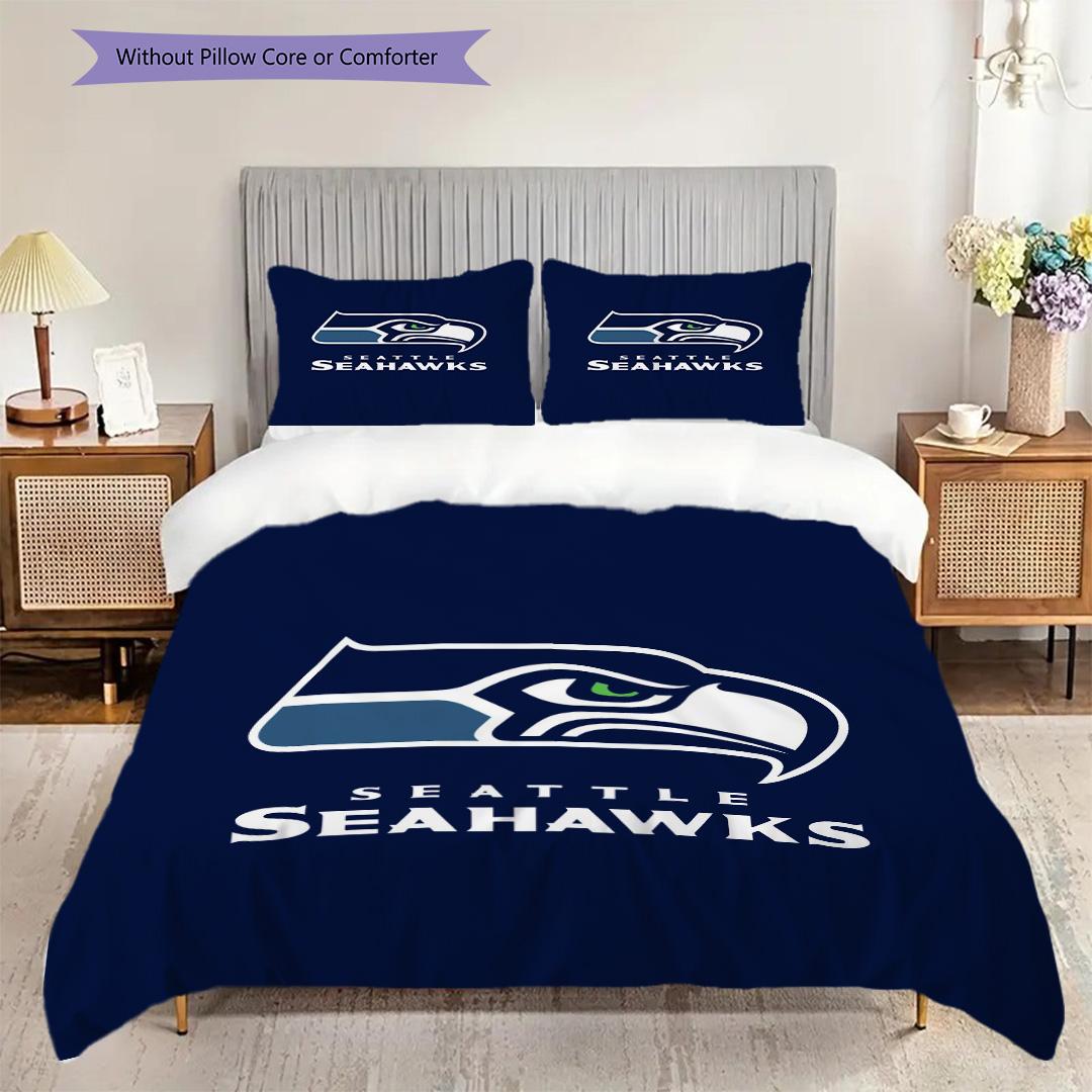 Seattle Seahawks Raksta Gultasveļas Segas Komplekts