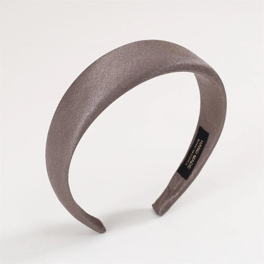 Angel Shushu Satin Pearl Volume Hair Band Cocoa Wire Hairband Women s Hairband Sports Hairband