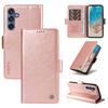 YIKATU YK-007 For Samsung Galaxy M35 5G Case Card Holder Litchi Texture Leather Phone Cover