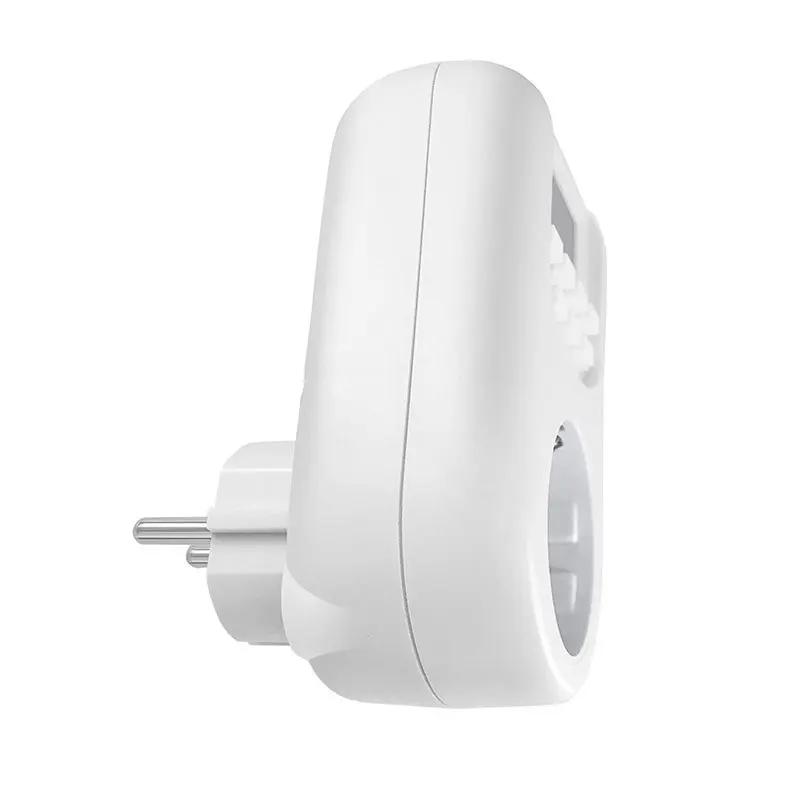 EU Plug Timer Switch Digital Power Socket Energy Saving Adjustable Kitchen Timer Outlet Week Hour Programmable Timing Socket