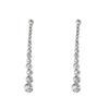 Temperament Luxury Sparkly Zircon Long Tassel Dangle Earrings For Women Korean Bride Wedding Engagement Jewelry Accessories