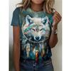 Fashion Printed Top Women's Versatile Short Sleeve Loose T-Shirts Women’s