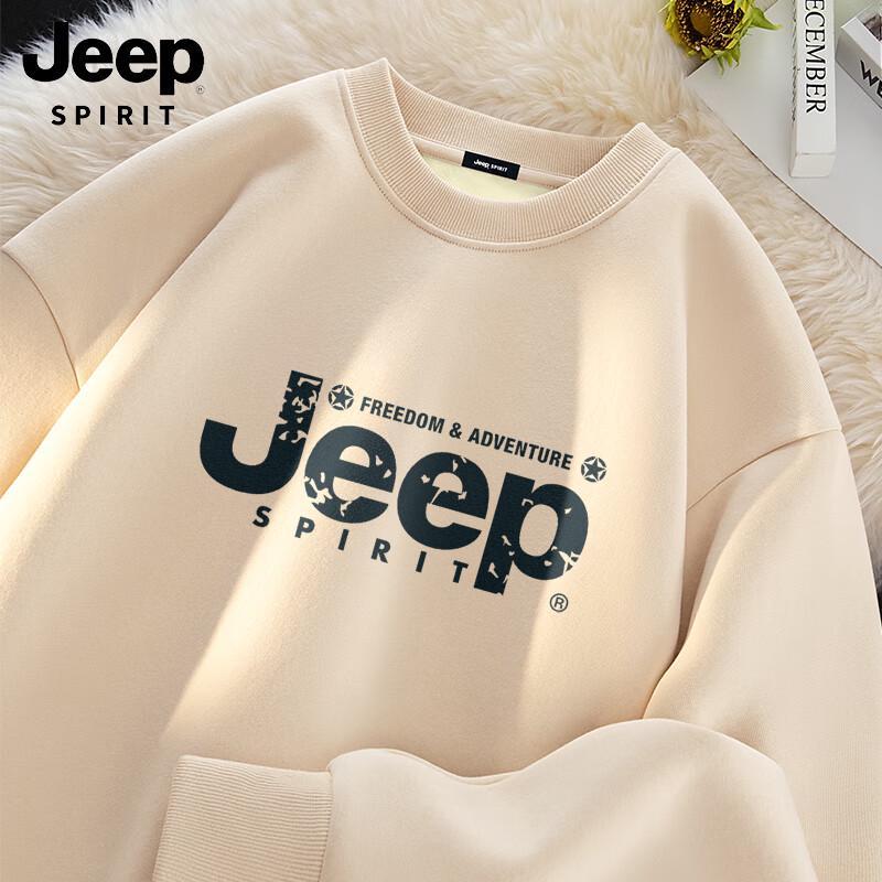 JEEP SPIRIT Men's Heavyweight Fleece Lined Casual Sweatshirt