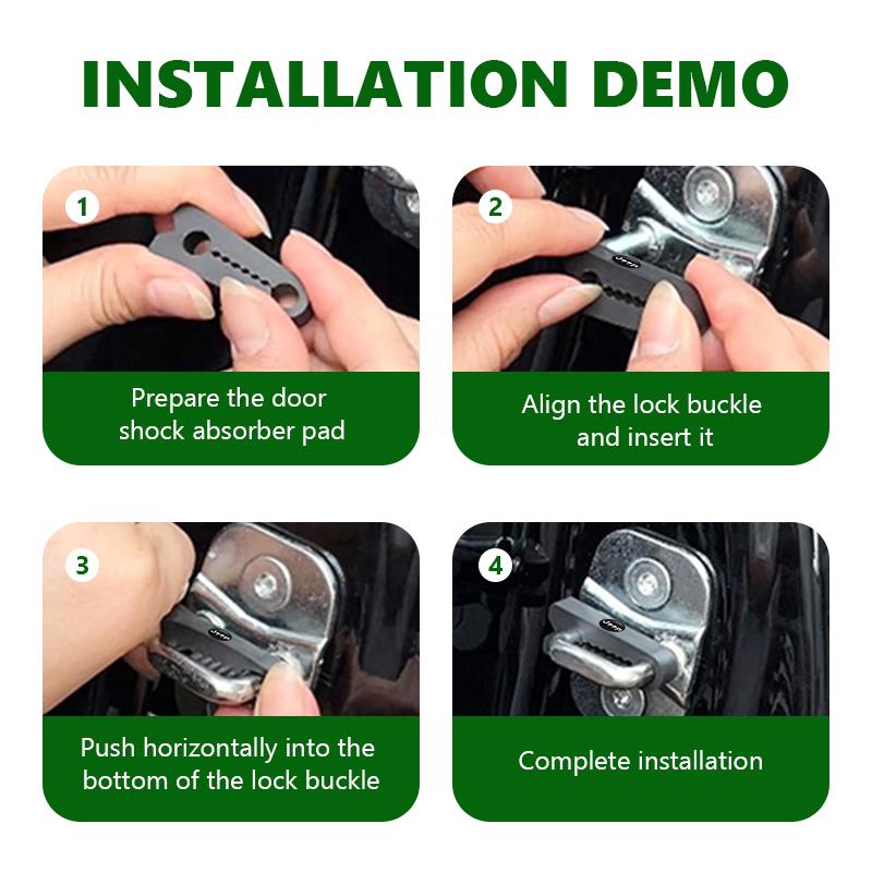 Car Door Lock Buffer Deaf Seal Deadener Silicone Sound Damper Accessories For Jeep Compass Renegade Cherokee Wrangler JK Patriot AMO1