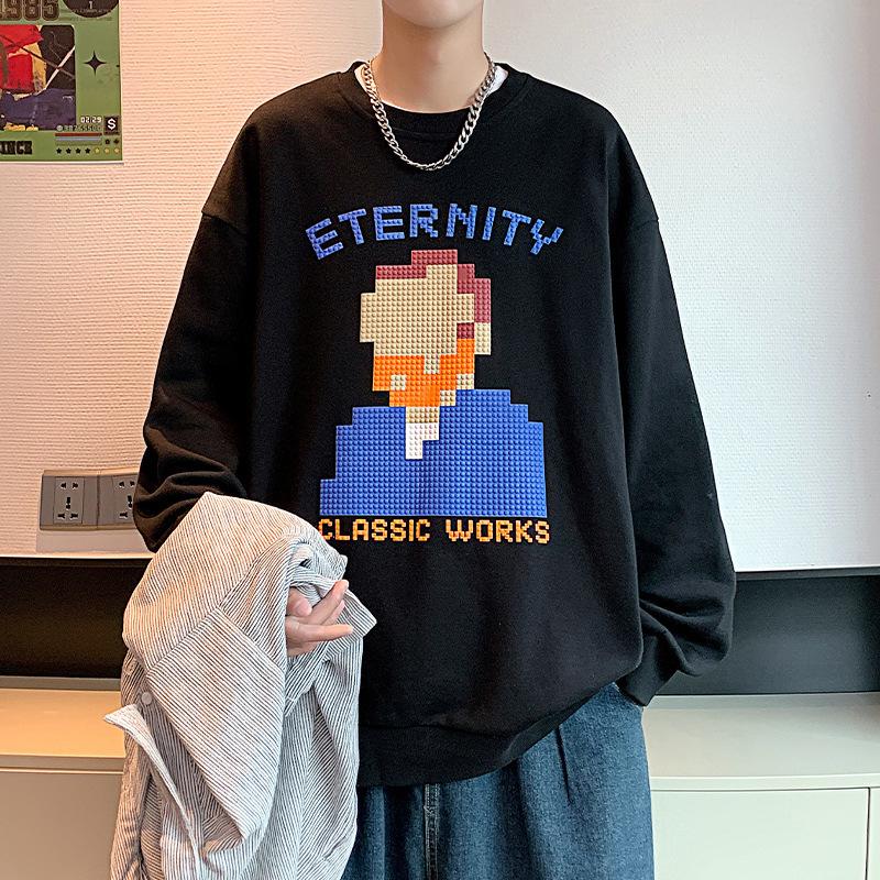 

Long-sleeved Sweater Men s Spring New Boys Autumn and Winter Clothes 3XL