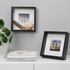 IKEA SANNAHED Frame, Black, 25 Cm X 25 Cm (604.591.23) and ALFTA Adhesive Hooks for Frames, White (903.828.44)