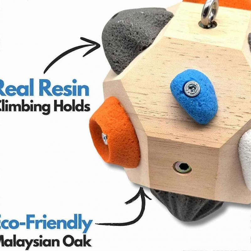 Ručně vyráběný Boulders Block - Míček pro posílení prstů pro lezení, Trenér úchopů pro outdoorové nadšence, Lezce a Nápady na dárky