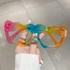 Vintage  Luxury Brand Designer Oversized Wave Sunglasses Women For Men  Sun Glasses Trend Punk Popular Big Frame Shades