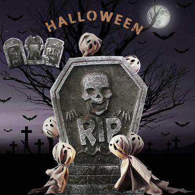 Tombstone Ornaments Eye-catching Add Atmospheres Foam Outdoor Halloween Headstone Decorations for Party