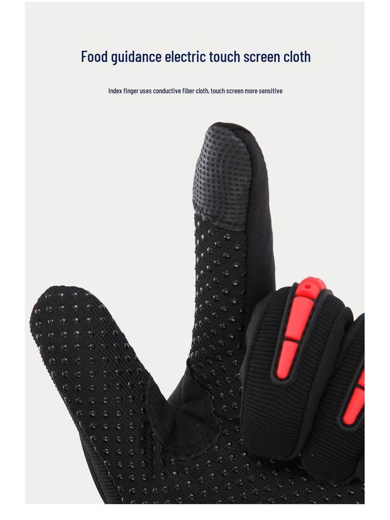 Anti-slip Full-Finger Touchscreen Motorcycle & Racing Gloves for Off-road and Electric Vehicle Riding