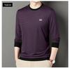 Herren Gestreiftes Langarm Rundhals Sweatshirt für Frühling & Herbst