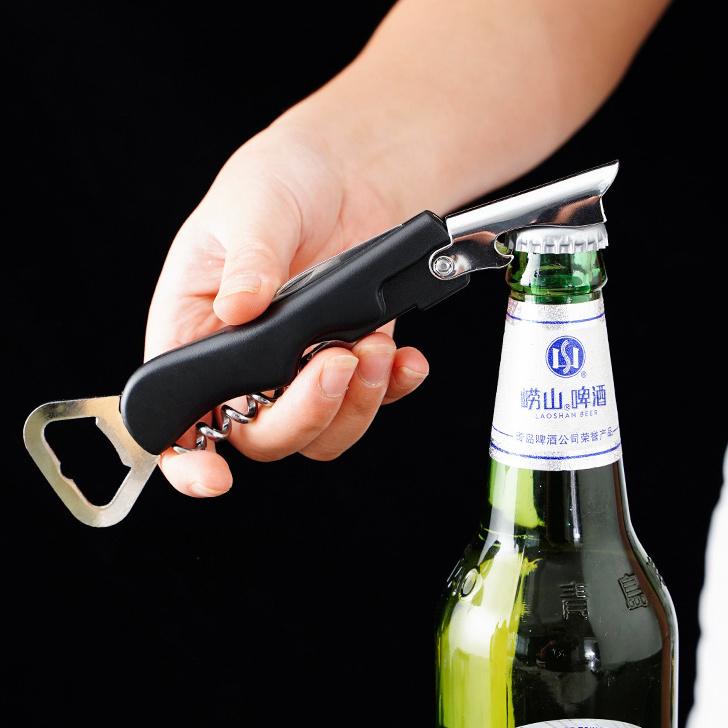 Multifunktionaler Flaschenöffner, kreativer Wein- und Bierflaschenöffner, 4-in-1-Weinöffner, Seepferdchen-Flaschenöffner, magische Waffe