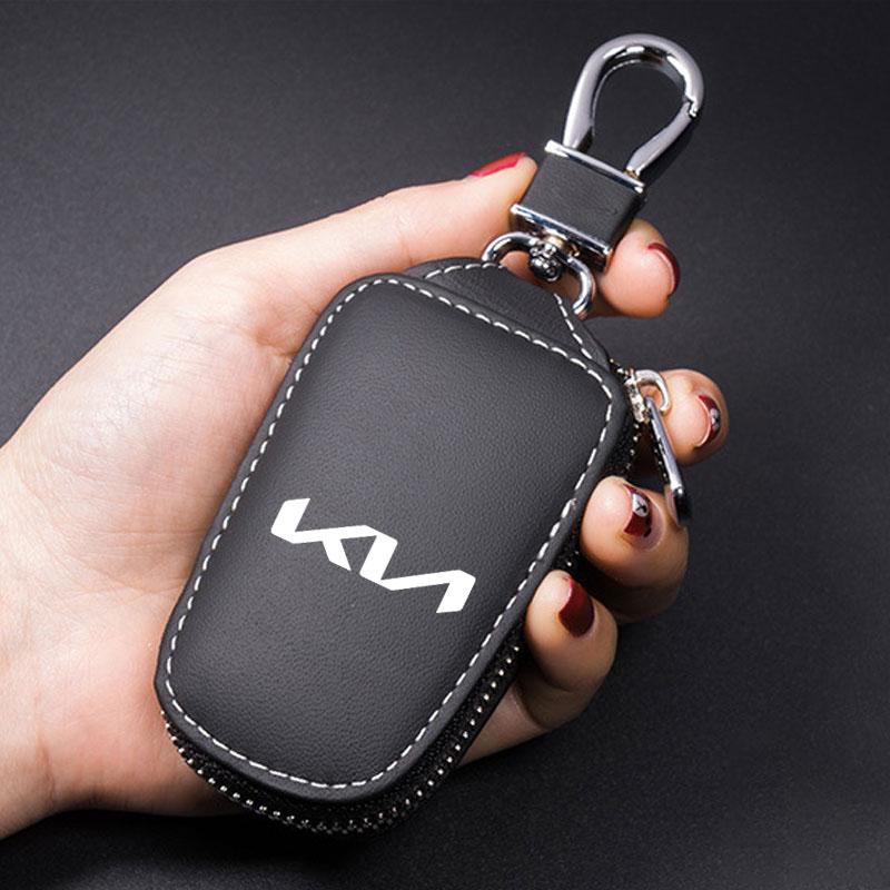 2026 Het Bilklistermärke Bilnyckel Plånböcker Hushållsnycklar Organizer Dragkedja Nyckelfodral Väska Unisex Påse Plånbok För Kia Rio 3 4 K2 K3 X-L