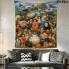 Studio Ghibli Anime Character Poster Tapestry Background Cloth Wallmounted Background Cloth Background Wall Hanging Cloth Soft