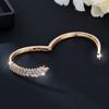 Korean Version of the New Fashionable and Exquisite Zircon-set Women's Simple Light Luxury Leaf Bracelet
