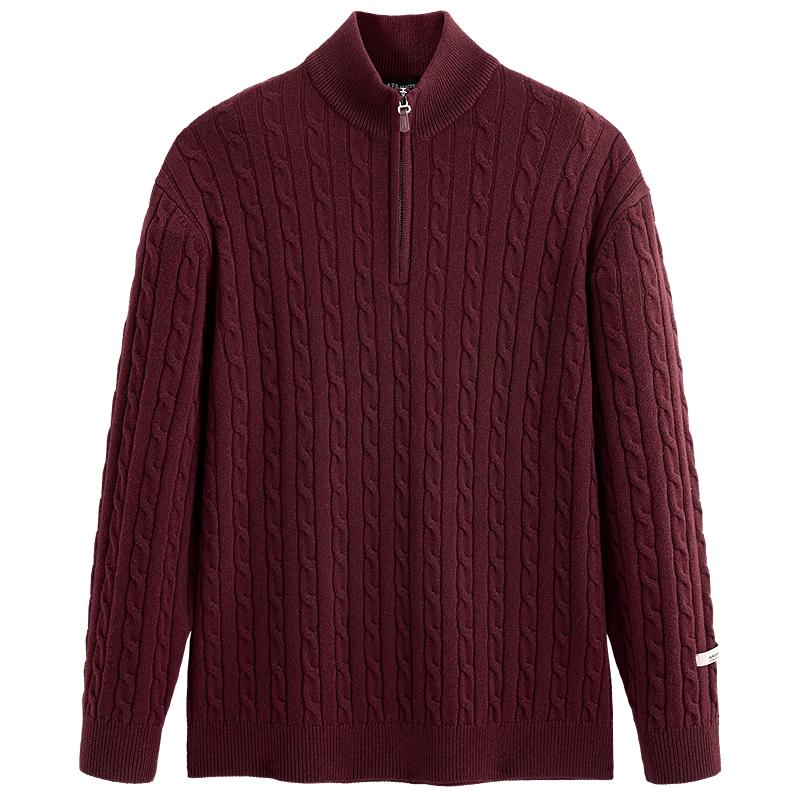 Peacebird Men's Half-High Neck Pullover Sweater