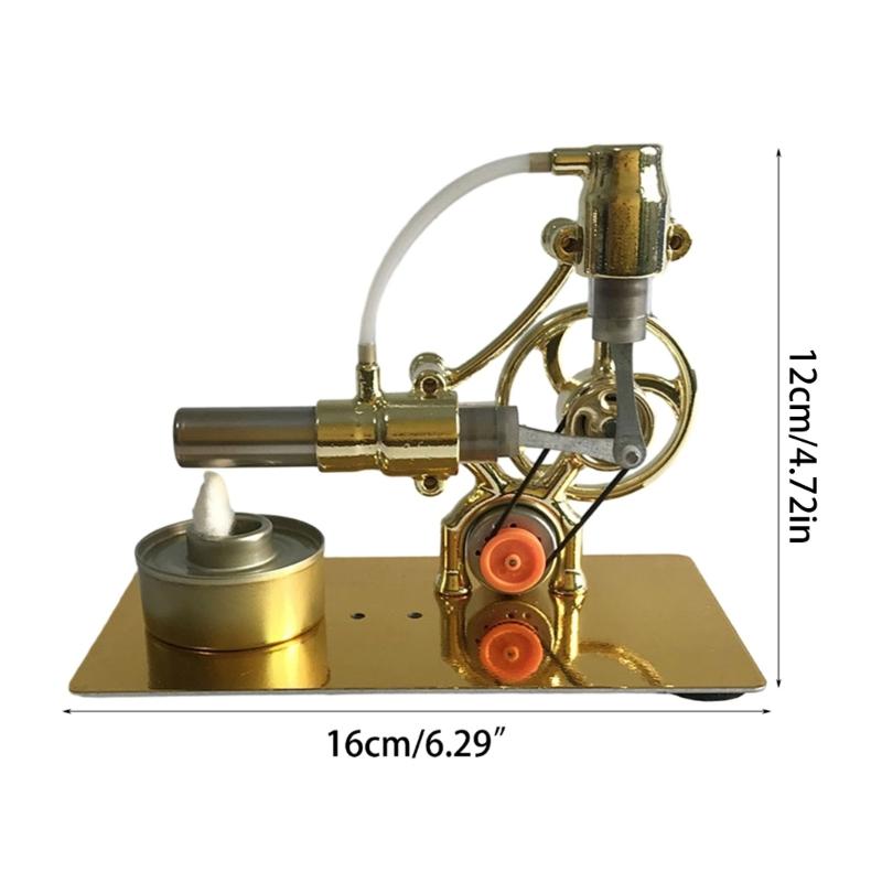 Physics Experiment Model Educational Metal Toy Stirling Engine Model Toy Perfect for Demonstrations & Classroom Props