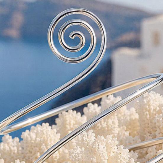 Adjustable Spiral Upper Arm Cuff Bracelet for Women, Boho Open Coil Arm Bangle Bracelet, Armband Jewelry for Festivals, Parties, Daily Wear