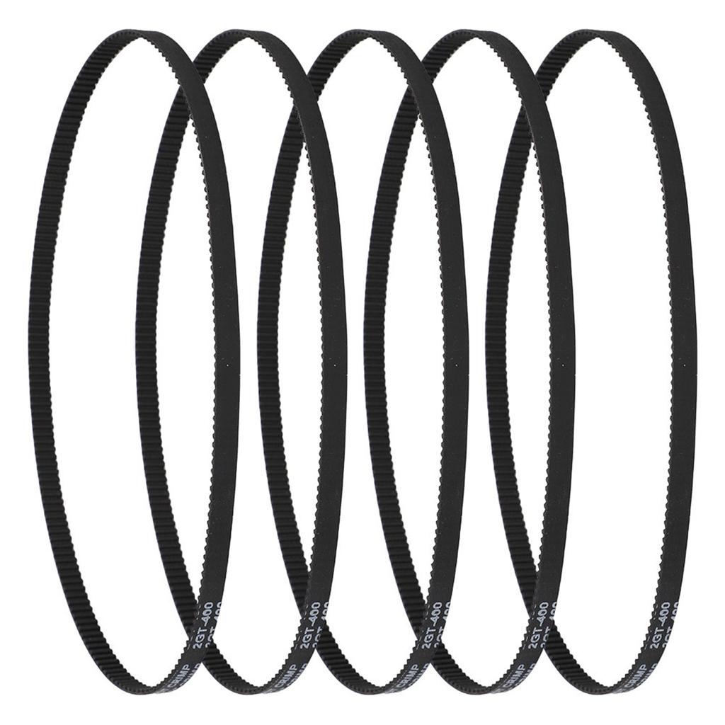 5PCs 3D Printer Accessories GT2 6 400MM Rubber Closed Timing Belt Ring Synchronous Drive Belt