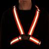 Light Weight Security Flexible Stripes Jacket Reflective Vest High Visibility Safety Stripes