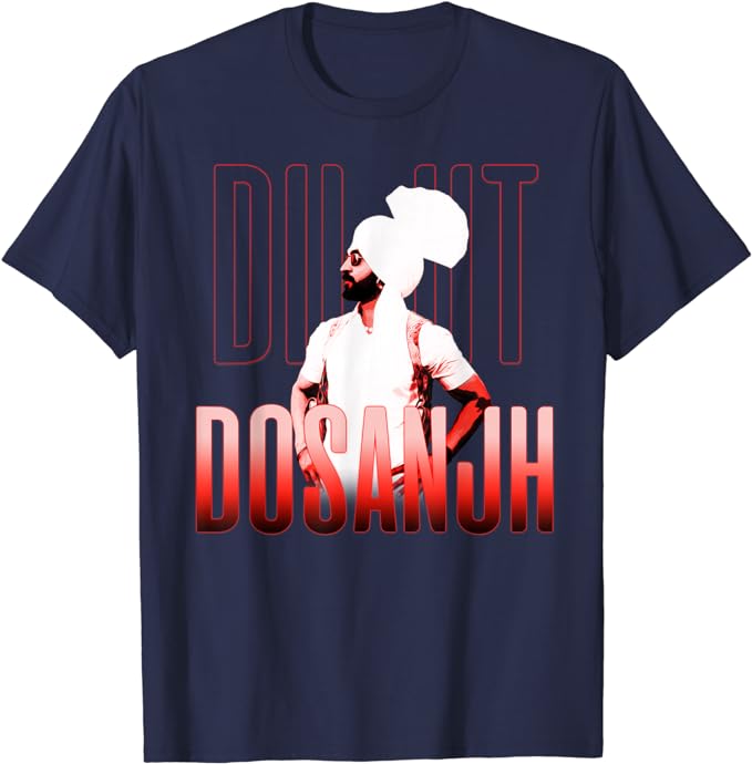 DILJIT DOSANJH | Punjabi Singer | Desi Apparel | Punjabi T-Shirt Music Lover Vintage Style Graphic Tee Tops Short Sleeve Blouses