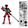 3D Printed Full Body Mechanical Action Figures Multi-Jointed Movable with Accessories Hand Painted Desk Decor Toy