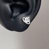 Punk Fashion Titanium Steel Ear Bone Studs: Cool Cochlear Piercing Earrings Collection