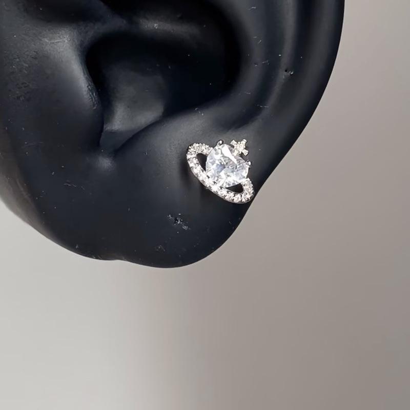 Punk Fashion Titanium Steel Ear Bone Studs: Cool Cochlear Piercing Earrings Collection