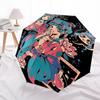 1pc Outdoor Umbrella with Anime Girl Design - Automatic Opening/Closing, Portable 3-Fold Design, 8-Rib Iron Frame - Perfect Gift for Fans, Travel