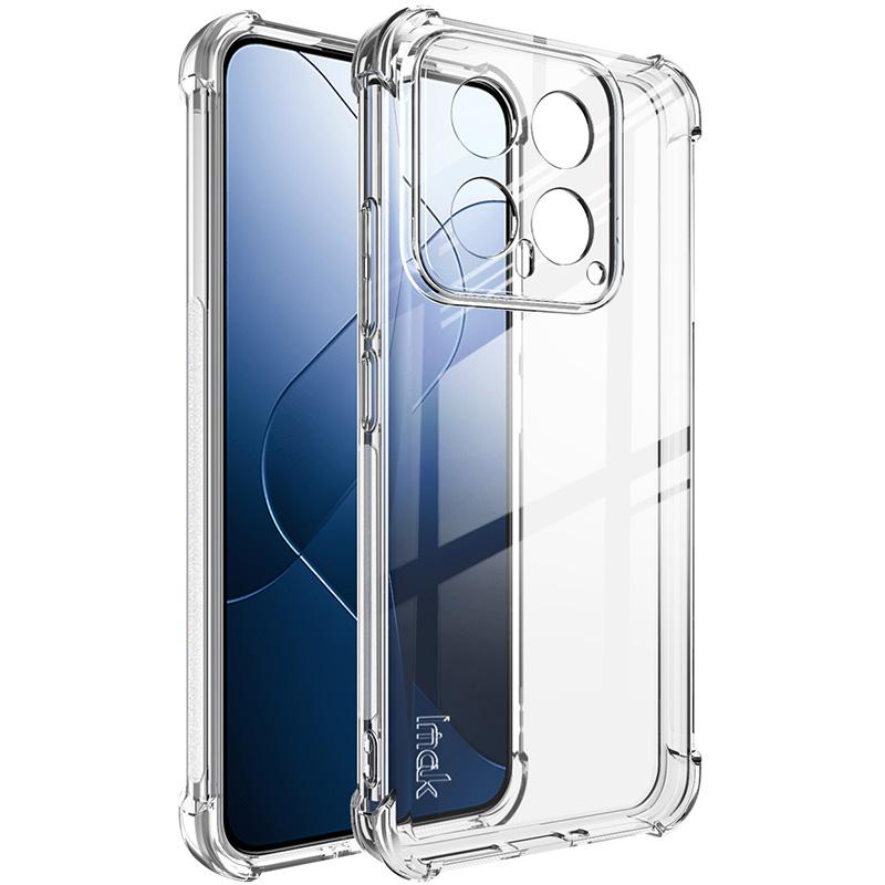 IMAK For Xiaomi 14 Case Drop-resistant Airbag Corner Clear TPU Phone Cover