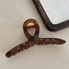 Retro Leopard Print High-Grade Large Clip Hair Accessories For Women