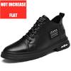 Men Genuine Leather Heightening Shoes Comfort Lace Up Casual Elevator Shoes Commerce Breathable Height Increase Insole 8CM Sport